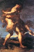 FERRARI, Gaudenzio Hercules and Antaeus fdh oil painting artist